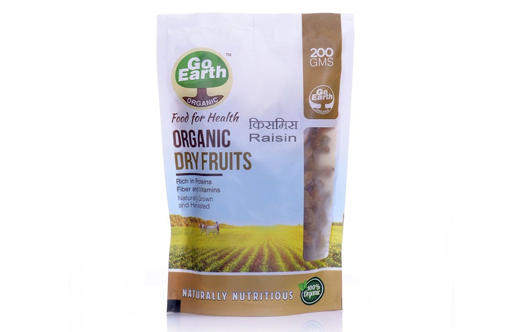 Go Earth Organic Raisin    Pack  200 grams